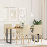 Maison Chic Jedilni stoli - Vzorci stoli 4 kosi krem blago A756, (22031851) Cene