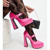 Gemre Dark Pink High Block Heel Pumps Mikea | ePonuda.com