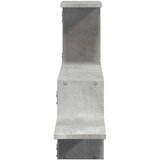vidaXL Stenska polica betonsko siva 104x15x49 cm inženirski les | Shoptok.si