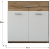 Kondela Komoda, hrast wotan/bela, IRIA 2D1S E | Shoptok.si