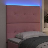  LED glava kreveta s LED trakama Ružičasta 90 cm Baršun | Eponuda.com