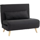  Fotelja na razvlačenje s funkcijom ležaja za 1 osobu modernog dizajna do 120 kg 94x78x80cm crna Cijene