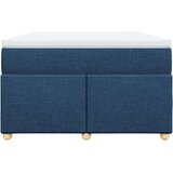 vidaXL Box spring postelja z vzmetnico modra 120x190 cm blago, (21305875) | Shoptok.si