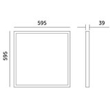  LED površinski panel BRISBANE LED/36W/230V 4000K 59,5x59,5 cm bela | Eponuda.com