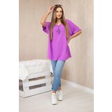Kesi Włoski Oversized blouse with pendant purple color | Eponuda.ba