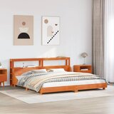 Maison Chic Posteljni okvir - Dvoposteljna postelja - Zakonska postelja brez vzmetnice vošč. rjav 180x200 cm borovina-J4541, (21759929) | Shoptok.si