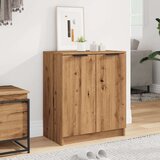 vidaXL Omarica za čevlje artisian hrast 59x35x70 cm inženirski les | Shoptok.si