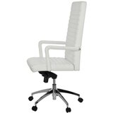 MID.YOU Vrtljiv Stol Lenga, Bela | Shoptok.si