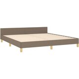  Posteljni okvir z vzglavjem taupe 160x200 cm blago, (20904872) | Shoptok.si