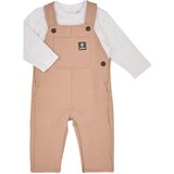 Timberland Otroški kompleti ENS.SALOPETTE+TEE-SHIRT T60242/307 Bež Cene