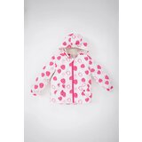 Defacto baby girls patterned water repellent hooded coat Cene