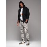 Ombre Men's denim jogger pants with rips and zippers - gray | Eponuda.ba