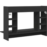  Zidni radni stol crni 105 x 48 x 75 cm od konstruiranog drva | Eponuda.ba