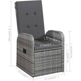 5-dijelni vrtni blagovaonski set sivi | shoptok.hr
