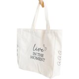  Bombažna vrečka "Live in the moment" - 1 k. Cene