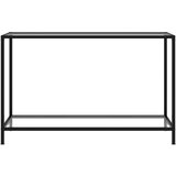 Maison Chic konzolna miza - miza ob steni prozorna 120x35x75 cm kaljeno steklo, (21785970) Cene