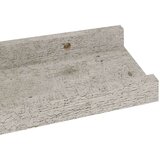  Zidne police 2 kom siva boja betona 40 x 9 x 3 cm | shoptok.hr