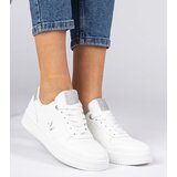 D/CEO marka niezdefiniowana White women's sneakers with silver glitter Emilia | shoptok.hr