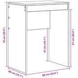  Stol Crni hrast 60 x 40 x 76 cm | shoptok.hr