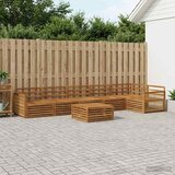  Set vanjskih sofa 7 kom. Prirodna Čvrsto drvo akacije | shoptok.hr
