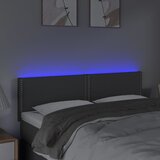  LED uzglavlje tamnosivo 144x5x78/88 cm od tkanine | Eponuda.com