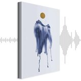  Slika - Forest in Watercolors (1-part) - Blue Hue Landscape Abstraction 40x60 | shoptok.hr