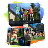 Neo-Sport vrtni trampolin 183 cm (6 ft) s unutarnjom mrežom i ljestvama,plavi | shoptok.hr