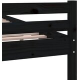  Okvir za krevet od masivnog drva crni 100 x 200 cm | shoptok.hr