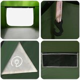  Kabinski šator s krovom Zelena 300 x 210 x 156 cm Poliester | shoptok.hr