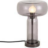 QAZQA Hotel Chic Table Lamp Gunmetal with Smoke Glass - Amara Cene