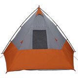 vidaXL Šator s krovom Ostalo Siva i narančasta i crna 383 x 338 x 217 cm | shoptok.hr