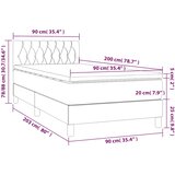 Box spring krevet s madracem crni 90x200 cm baršunasti | shoptok.hr