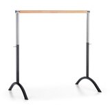 Klarfit BAR LERINA, CRNA, ŠIPKA ZA BALET, 110X113 CM, PRIJENOSNA, VISINSKI PODESIVA, ČELIK | shoptok.hr