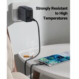 Acefast kabel USB A na Type C 3A C2-04 silikonski 120 cm črni | Shoptok.si