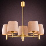 Brilagi Luster na šipci MONTE 5xE27/15W/230V bež/zlatna | Eponuda.com