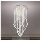  LED kristalna stropna svetiljka NAURU LED/30W/230V prečnik 60 cm sjajni hrom + daljinski upravljač Cene
