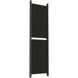 vidaXL Sobna pregrada s 6 panela crna 300 x 180 cm od tkanine | shoptok.hr