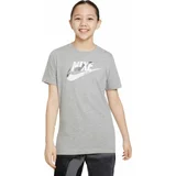 Nike NSW TEE CLUB CAMO Majica za djevojčice, siva, veličina