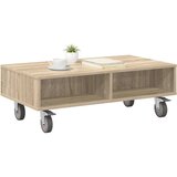  Stranska miza s kolesi Sonoma hrast 90 x 50 x 30 cm, (5000201814) | Shoptok.si
