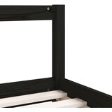 Okvir za dječji krevet s ladicama crni 90 x 190 cm od borovine | shoptok.hr