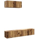  3-dijelni zidni set TV ormarić konstruirano drvo | shoptok.hr