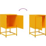  Noćni ormarići 2 kom boja senfa 36 x 39 x 60,5 cm čelični | shoptok.hr