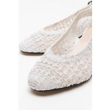 LuviShoes LOPA White Knitted Women's High Heel Shoes | Shoptok.si