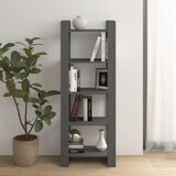 Ormarić za knjige / pregrada sivi 60x35x160 cm od masivnog drva | shoptok.hr