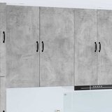 vidaXL Stenska kuhinjska omarica Betonsko siva 50 x 31 x 100 cm | Shoptok.si