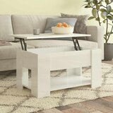  Stolić za kavu visoki sjaj bijeli 79x49x41 cm konstruirano drvo | Eponuda.com