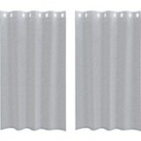  Zavjese sa zavjesama 2 pcs Tamnosiva 140 x 175 cm Poliester | shoptok.hr