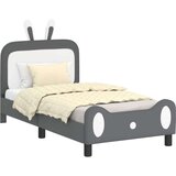  Otroški posteljni okvir z vznožjem Svetlo siva 80 x 160 cm PU, (5000104739) | Shoptok.si