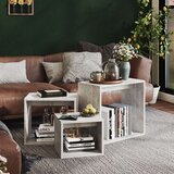  Uklapajući stolići 3 kom siva boja betona od iverice | shoptok.hr