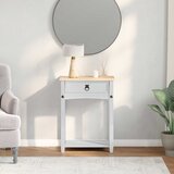  Konzolni stol Bijelo 55 x 35 x 73 cm Čvrsto borovo drvo | shoptok.hr